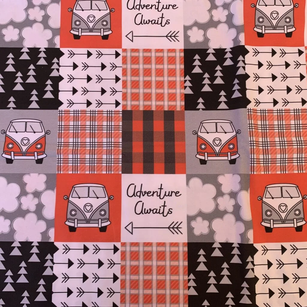Camper Van Design in Red & Black