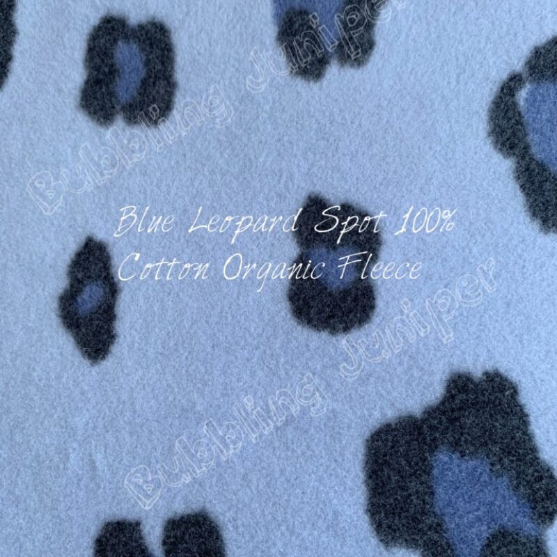 Blue Leopard Spot Fleece