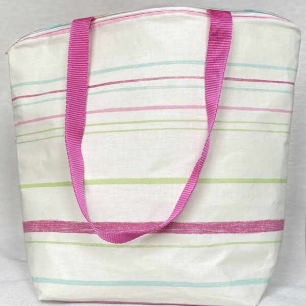 Pink Stripe Bags