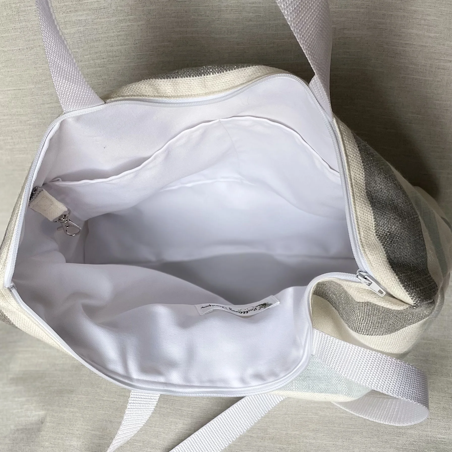 Striped Cotton Bag - Image 3