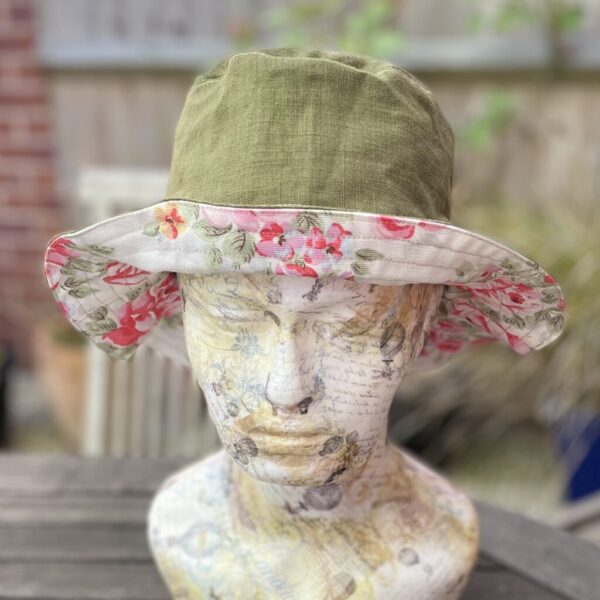 Flowers Reversible Bucket Hat
