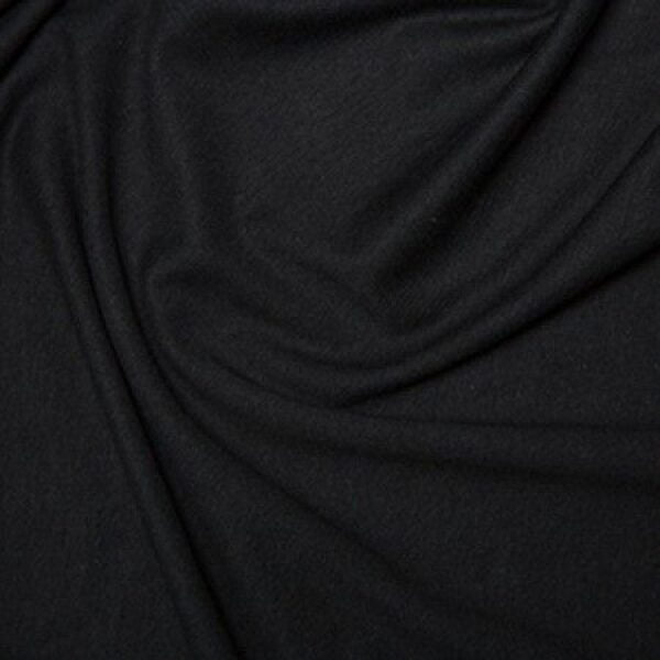 Black Cotton Jersey Material.